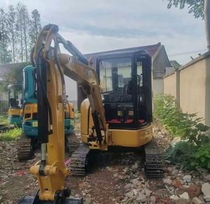 Mini-excavatrice Caterpillar 303.5E d'origine japonaise, mini-excavatrices Cat 3 tonnes sur chenilles, accessoire tarière hydraulique d'occasion - Product Image 3