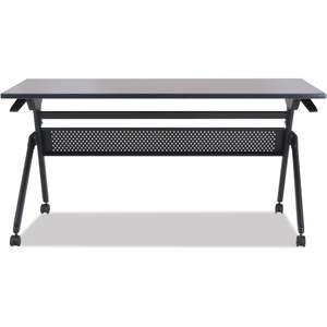 Alera Black <b>Flip</b> and Nest Table Base 55.88w X 23.63d X 28.5h Furniture <b>Casters</b> Included - Product Image 2