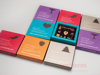 Boîtes d'emballage vides en forme de truffe au chocolat, Design, prix de gros, boîte d'emballage en carton avec couvercle
