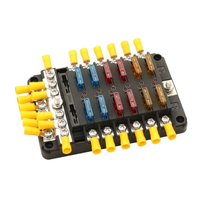 Porte-fusibles 12 V - 32 V pour Bateau, Camping-car, Caravane, Système Solaire, Remorque, Boîte à Fusibles de Voiture, Bloc de Fusibles de Voiture