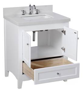 Plan de travail en quartz écologique, moderne et élégant, pour intérieur, matériau non poreux, grand format, pour applications au sol et aux murs - Product Image 2