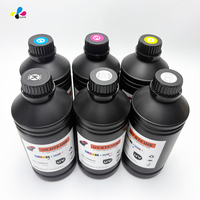 Tinta UV DTF para Impresora de Etiquetas Digitales de Inyección de Tinta, Compatible con Cabezales de Impresión I3200, XP600, TX800, Tinta UV LED para Impresión de Inyección de Tinta