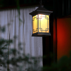 Lampe suspendue extérieure contemporaine LED étanche Villa Jardin Cour Porte Couloir Balcon Lampe suspendue - Product Image 6