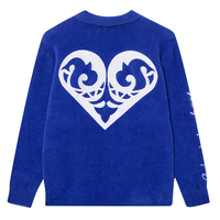 Pull-over en mohair tricoté anti-plis pour homme avec logo personnalisé, 300g, manches longues, tricot décontracté pour l'hiver