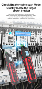 Détecteur de disjoncteur numérique NOYAFA NF-824 avec écran LCD HD, prise en charge du test de prise GFCI, détection de tension NCV - Product Image 2