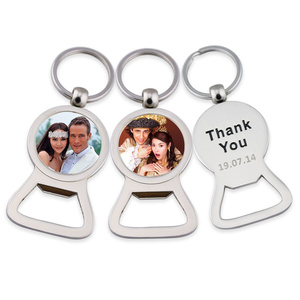 <span class=keywords><strong>Porte</strong></span>-clés décapsuleur en métal personnalisable avec logo gravé, design original - Product Image 1