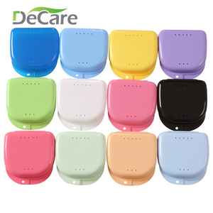 DeCare Dental Retainer Case With Holes Small Center Opening Tooth <b>Box</b> PP Material - Product Image 1