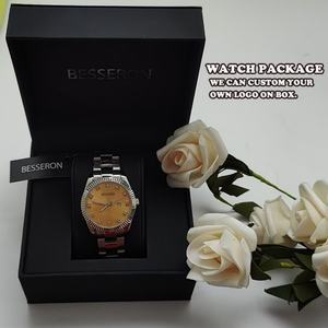 Reloj de Cuarzo para Mujer con Diamantes de Moissanita de 36 mm, Manecillas Luminosas OEM, Correa de Acero Inoxidable, Estilo Ejecutivo, Esfera con Acabado Brillante - Product Image 6