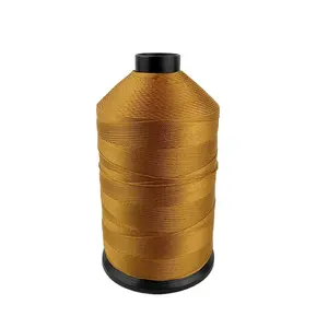 factory supply high strength 210D/18 polyester thread dyed sewing thread with plastic bobbin 1kg/cone