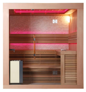 <span class=keywords><strong>FACESPA</strong></span> Sauna commercial pour 2 à 4 personnes avec infrarouge lointain en bois de cèdre du Canada FS-1241 - Product Image 2
