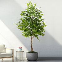 Arbre artificiel en plastique Ficus Religiosa pour l'intérieur et l'extérieur, décoration de Noël, verdure de simulation de haute qualité