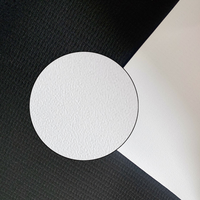 Vente d'usine pas cher 0.30MM 0.33MM tricot chaîne PVC blanc mat écran de Projection tissu pour écrans de projecteur