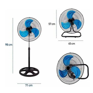 Lumicraft Fan01 18 pollici 3-in-1 ventola del piedistallo telecomando fonte di energia elettrica per l'installazione della scatola della spina per il raffreddamento ad aria dell'hotel - Product Image 2