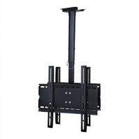 Support de plafond pour deux téléviseurs CPLB102D 44, inclinaison 0-15 degrés, plaque de plafond anti-flexion, système de double verrouillage