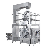 Machine d'emballage de gyozas surgelés en acier inoxydable avec peseuse pour boulettes de viande et boulettes de poisson