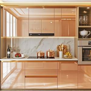 China Customized Modern <b>Kitchen</b> Cabinets Home <b>Furniture</b> in Wood Manufactured by <b>Kitchen</b> Cabinet Manufacturer - Product Image 4