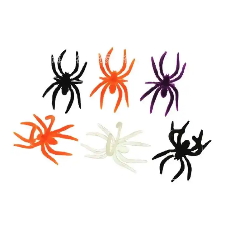 Kreatif hitam Goast Spider cincin hewan lucu pesta Halloween topi penyihir hantu labu cincin jari perhiasan