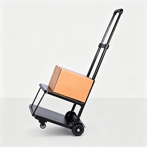 Platform Hand Cart Wide Deck 500 Lb Capacity Cushion Grip Rocker Plate Heavy Duty Folding Platform Truck Heavy Duty Cart - Product Image 3