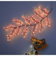 Fleur de cerisier Led Vigne Applique murale Mariage Fête de Noël Décoratif LED Fleurs Lampe