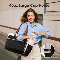 LOVEVOOK Bolso de Hombro de Piel Sintética para Mujer, Bolso de Mano para Computadora Portátil, para Negocios, Viajes, Oficina, Universidad, Enfermera, Maestra
