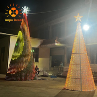 15ft extra hoher Weihnachts baum im Freien mit 8000 programmier baren LED-Leuchten Wasserdichtes Design für Weihnachts dekorationen