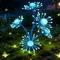 LED Exotische Chrysanthemen-Baumbeleuchtung IP65 Regenfest Feiertagsdekoration Außenbeleuchtung mit Mehrfarboptionen