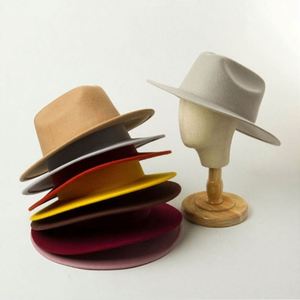 Sombreros Fedora de Fieltro de Pelo Sintético de Color Sólido de Alta Calidad al por Mayor - Product Image 1