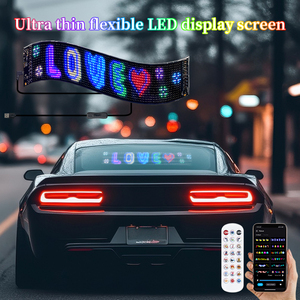 شريط أضواء <span class=keywords><strong>LED</strong></span> ذكية بكسل Feican شاشة عرض نصية ذاتية الصنع RGBIC K IP67 مقاوم للماء تحكم صوتي اتصال USB ROHS بلاستيك - Product Image 3