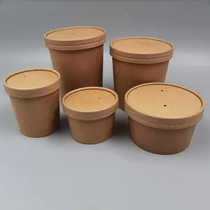 킹윈 크래프트 공장 일회용 종이 스프 컵 맞춤형 종이컵