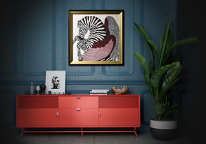 Toile imprimée moderne blanc et noir, peintures artistiques murales - Product Image 6