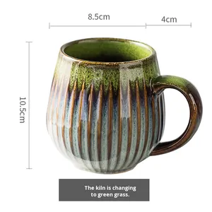 Nouvelle Tasse en Céramique Faite Main Style Japonais Rétro Grande Capacité pour Hommes et Femmes, Collection Été 2025 – Idéale pour la Maison - Product Image 6