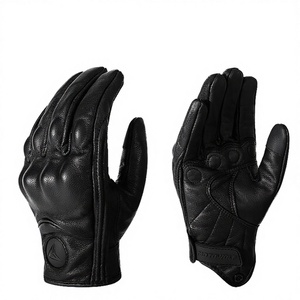 Guantes de Motocicleta Unisex de Piel de Cabra Genuina, para Invierno y Verano, con Pantalla Táctil, Cierre de Hebilla, para Gimnasio y Actividades al Aire Libre - Product Image 1