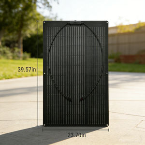 Panneau solaire flexible Alecter Solar APH-P146 haute efficacité 100W 12V portable monocristallin pliable pour marine, camping, bateau, camping-car, maison - Product Image 2