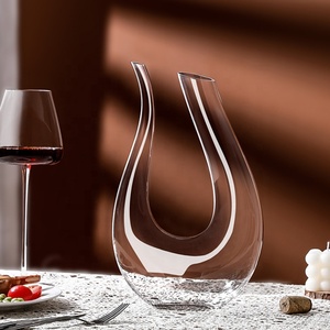 <span class=keywords><strong>Carafe</strong></span> à vin rouge <span class=keywords><strong>en</strong></span> verre <span class=keywords><strong>cristal</strong></span> Offre Spéciale de haute qualité <span class=keywords><strong>Carafe</strong></span> à vin <span class=keywords><strong>en</strong></span> forme de U soufflée à la main Eco unique pour un bar à la maison - Product Image 2