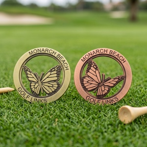 Moneda Ecológica de Aleación de Zinc con Esmalte Suave Personalizado de la Asociación Francesa de Golf, Chapado en Oro, Insignia en Relieve, Exclusiva para Clubes de Campo - Product Image 4