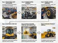 Gebrauchter Komatsu WA600 Vier-in-Eins-Planenschaufel- und Greifer-Radlader für die Materialhandhabung von gemischten Hofmaterialien