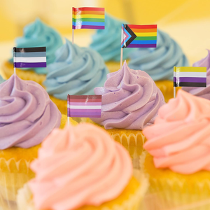 Diseño personalizado Mini Premium Quality Assurance Paper Rainbow Palillo <span class=keywords><strong>de</strong></span> dientes para Cupcake Topper Decoración - Product Image 6