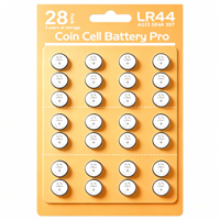 Batería de Botón Alcalina LR44 AG13 A76 de 1.5V, Alta Capacidad, Empaque Personalizado OEM/ODM