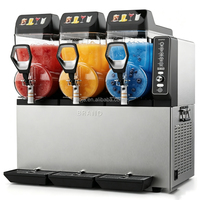 Machine à Granita Commerciale XXL à Trois Réservoirs pour Jus Glacé et Smoothies – Nouvelle Génération, Vente Flash