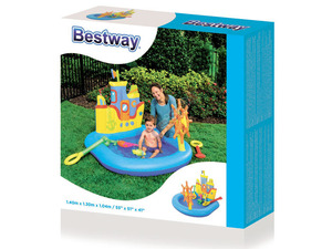 <span class=keywords><strong>Piscine</strong></span> gonflable pour enfants <span class=keywords><strong>Bestway</strong></span> 52211 140 x 130 x 104 cm, bateau à rames, maternelle, école maternelle - Product Image 5