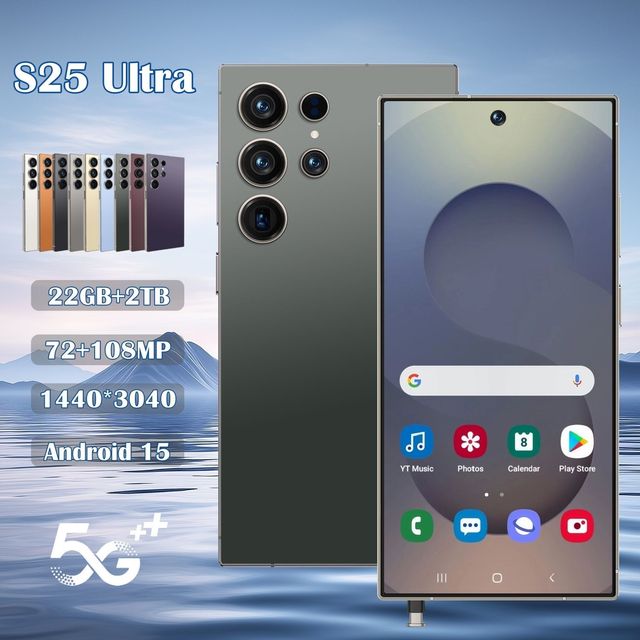 New S25 Ultra 22GB+2TB Deca Core 108MP 6.9" 144Hz Full-Screen Gaming Smartphone Android 15 Dual SIM