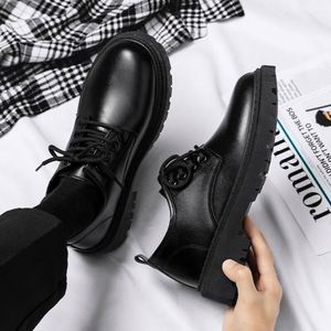 Zapatos Formales Casuales de Negocios para Hombre con Cuero, Aumento de Altura Interior, Suela Gruesa, Transpirables, para Traje, Boda, Casuales - Product Image 2