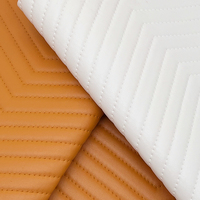 1.8mm d'épaisseur PVC broderie-rayures en relief synthétique Faux cuir sac étanche tapis de Table chaussures portefeuille décorer ceinture canapé