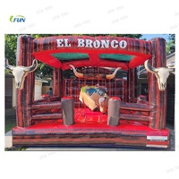 Machine de manège gonflable personnalisée en PVC et acier, modèle taureau mécanique vibrant, pour parc d'attractions, conforme EN14960