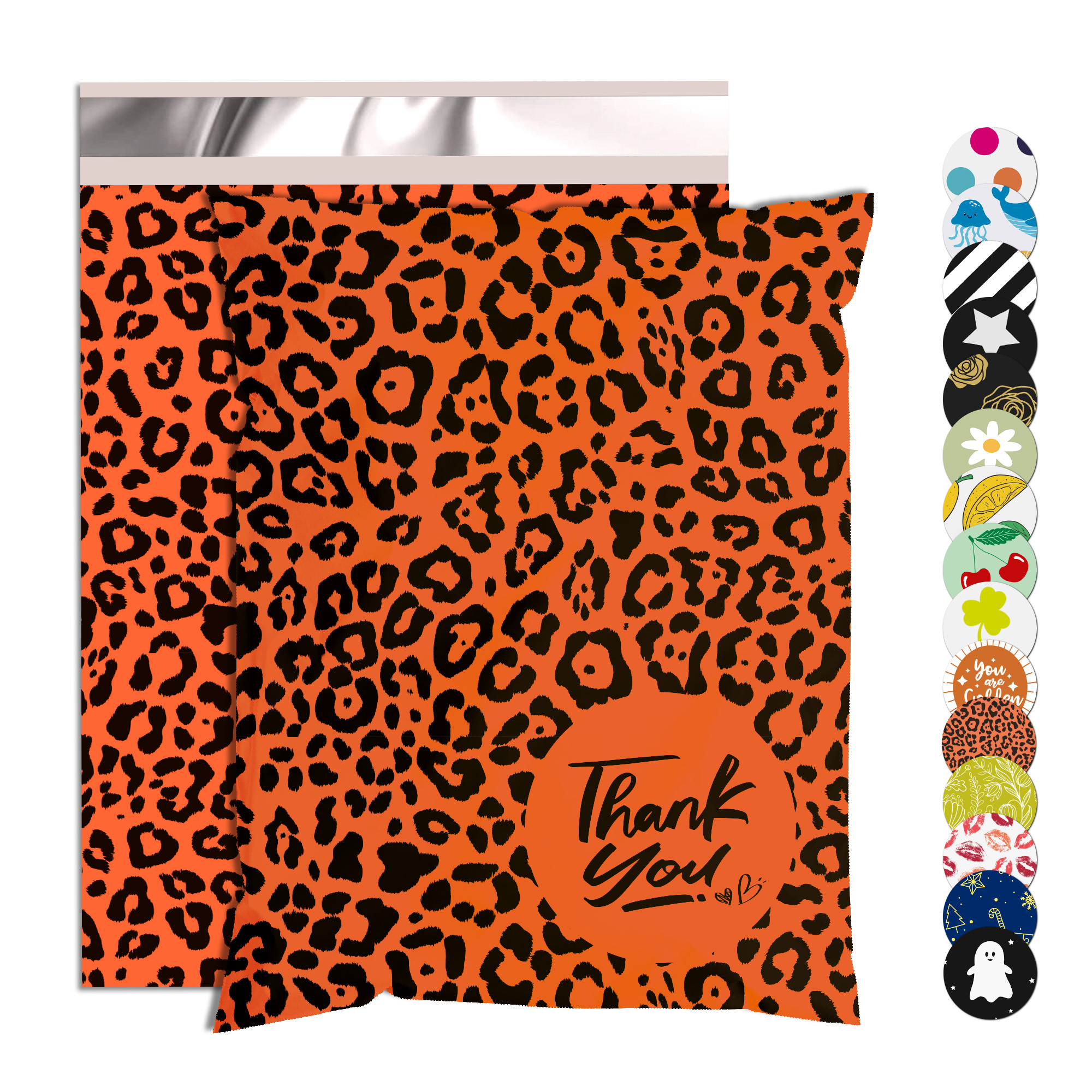 Bolsa de mensajería con estampado de leopardo