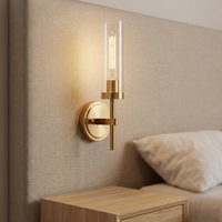 Moderne Rétro Ferronnerie Salle De Bains Applique Verre Miroir Avant pour Chambre Chevet Hôtel Couloir Passage Hôtel Applique Murale