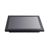 Monitor de Computadora de 15 Pulgadas con Pantalla Táctil Capacitiva 4:3, Soporte de Pared, Carcasa Metálica, Interfaces DVI/USB, Color Negro, para Uso Comercial