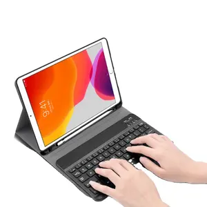 Businerss Với Pen Hole Back 10.2 Inch 2019 2020 Bàn Phím Không Dây Case Tablet PC Bàn Phím Bìa Cho 10.2 Ipad Bàn Phím Trường Hợp