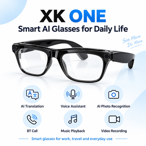 Gafas Inteligentes XK One Pro con IA, Cámara de 1MP, BT 5.4, Asistente de Voz, Traducción, Reconocimiento de Objetos, 260mAh, 37.5g, CE, ROHS, ID, PPE, OEM - Product Image 2