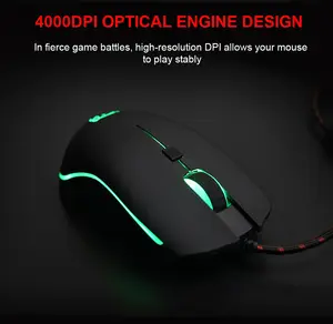 Motospeed V40 Shenzhen Programmeerbare Macro 4000Dpi 7d Verstelbare Led Rgb Bedrade Usb Computer Gamer Gaming Muis